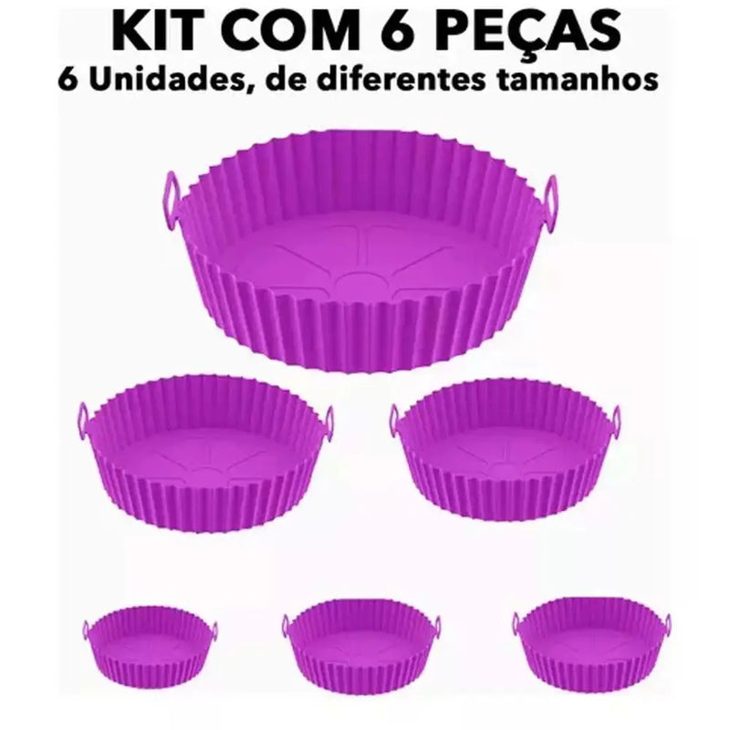 Kit com 6 Unidades de Capas Protetoras para AirFryer